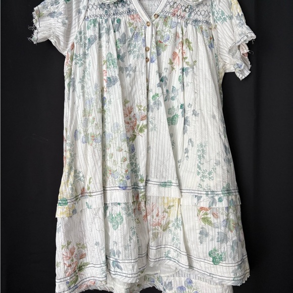 Pilcro Smocked Short Sleeve Dress - Picture 1 of 4